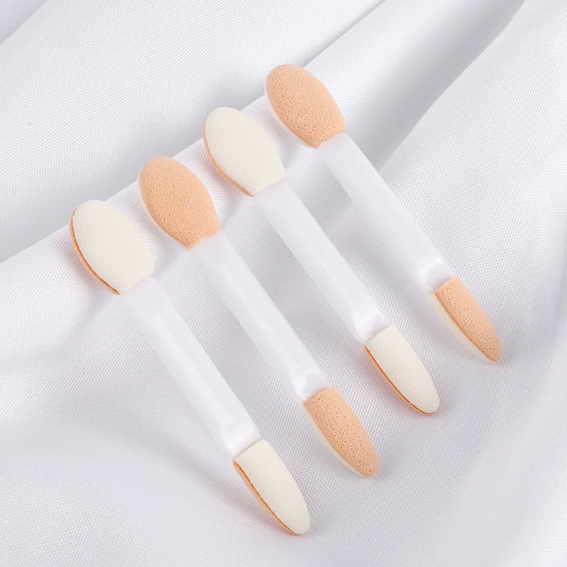 White dual-ended sponge applicators